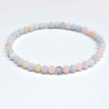 Morganite Round Bead Bracelet - Gentle Healing